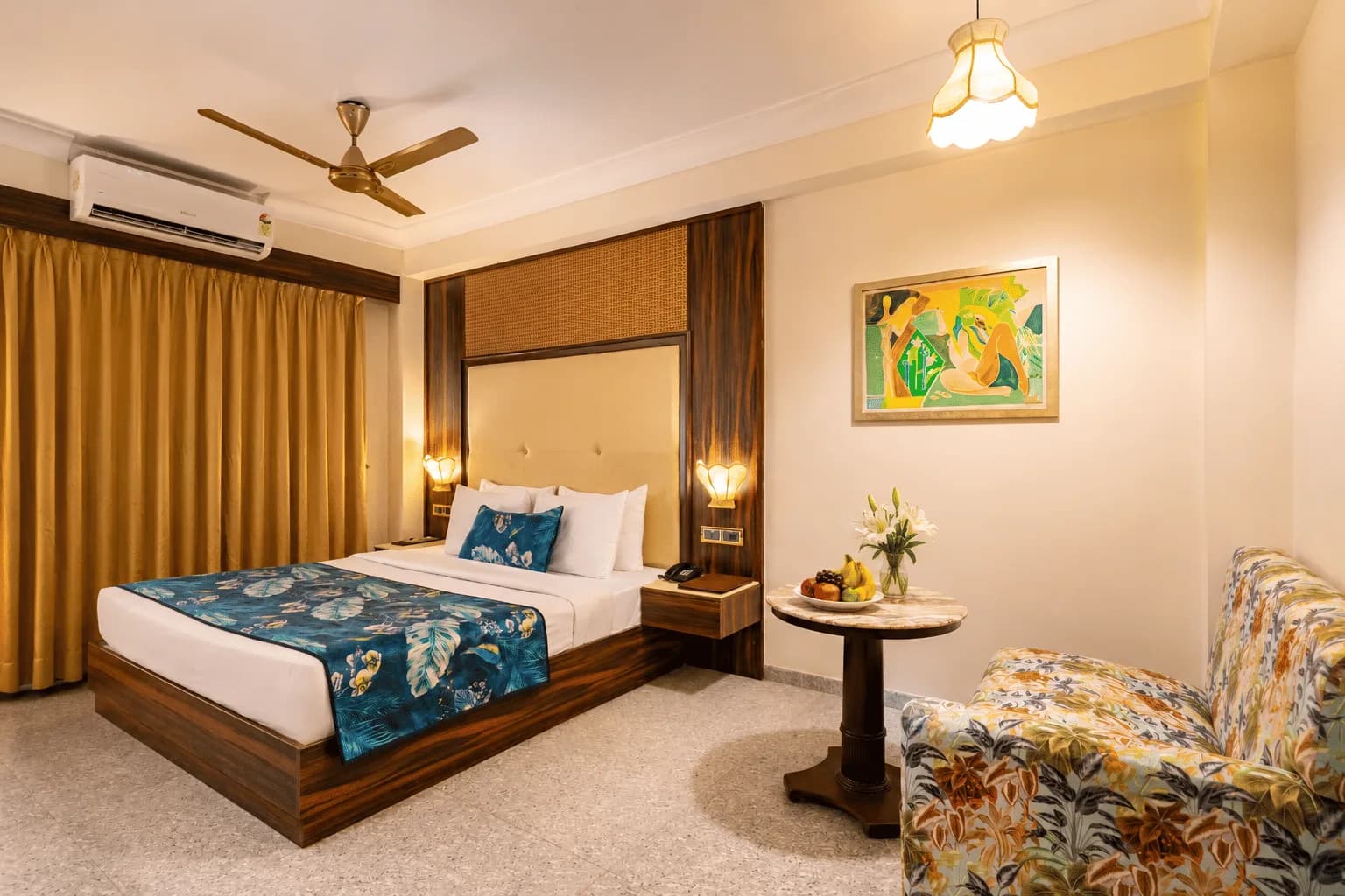 Contemporary private-balcony room at the resort